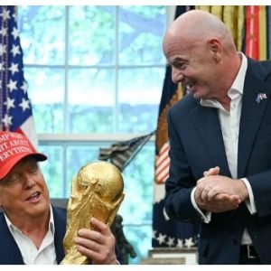 FIFA President Gianni Infantino during a football event as UEFA challenges FIFA's proposed $20 billion private investment plan.