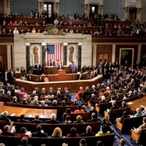 Chamber of the United States House of Representatives in Washington, DC, where lawmakers approved an amendment proposing to withhold all US aid to Nigeria pending action on violence against Christians.