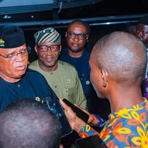 Akwa Ibom Governor Umo Eno speaks after submitting his APC nomination form for the 2027 governorship election.