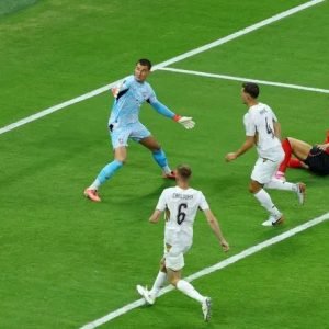 South Korea players celebrating a comeback goal against Czech Republic during their 2-1 World Cup 2026 Group A match in Guadalajara, Mexico.