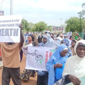 A group of protesters 