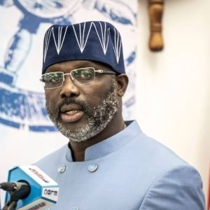Former Liberian President George Weah speaking at the 2026 Nigerian Bar Association Conference in Port Harcourt.