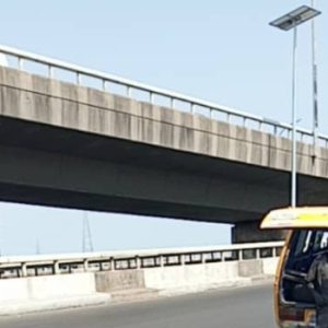 Minister of Works David Umahi during the handover of the Carter Bridge reconstruction project to CCECC in Lagos.