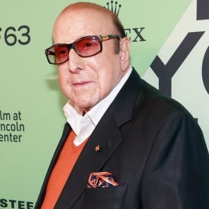 Clive Davis speaks at a pre-Grammy gala in Beverly Hills in January 2026, months before his death at age 94.