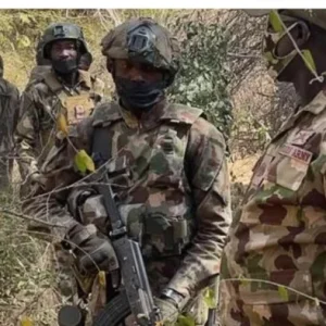 Nigerian troops during counter-terrorism operations in North-East Nigeria as US-Nigeria security cooperation expands towards Sahel insurgent zones.