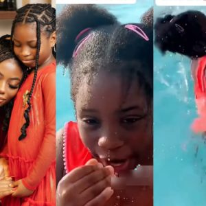 Davido’s baby mama, Sophia Momodu faces backlash over Imade in pool