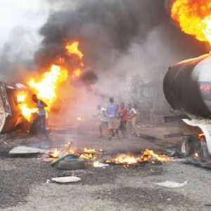 20 burnt to death in Ondo while scooping fuel from tanker accident