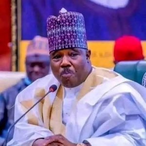 Ali Modu Sheriff speaking during an interview where he dismissed Peter Obi's chances in the 2027 presidential election.