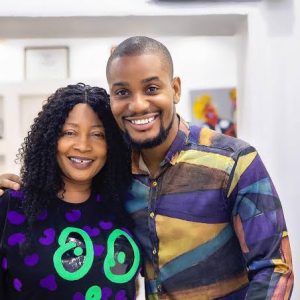 Alex Ekubo celebrates mother’s birthday