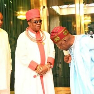Oba of Benin Ewuare II receives APC Presidential Campaign Council delegation ahead of 2027 election.