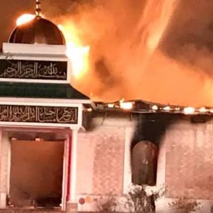 JUST IN: Unidentified man sets mosque ablaze during morning prayer in Kano
