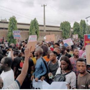 Hardship Protest: Youths march in Lagos amid tight security