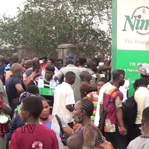 Applicants at a NIMC enrolment centre as the commission warns Nigerians against a fake online NIN correction portal scam.