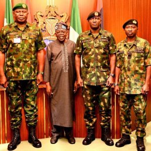 New Service Chiefs arrive presidential villa for decoration